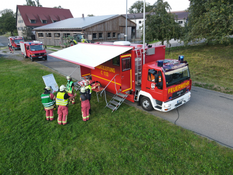 Feuerwehr-Kirchberg-UEbung-Herboldshausen